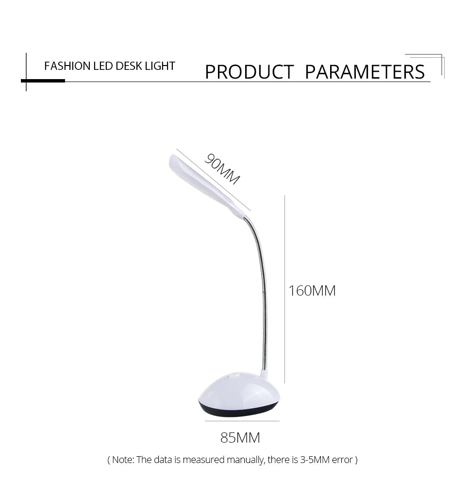 LED ضوء ليلي صغير كتاب أضواء AAA بطارية تعمل بالطاقة مرنة حماية العين غرفة نوم ليلة مصباح القراءة إضاءة الطوارئ ديكور