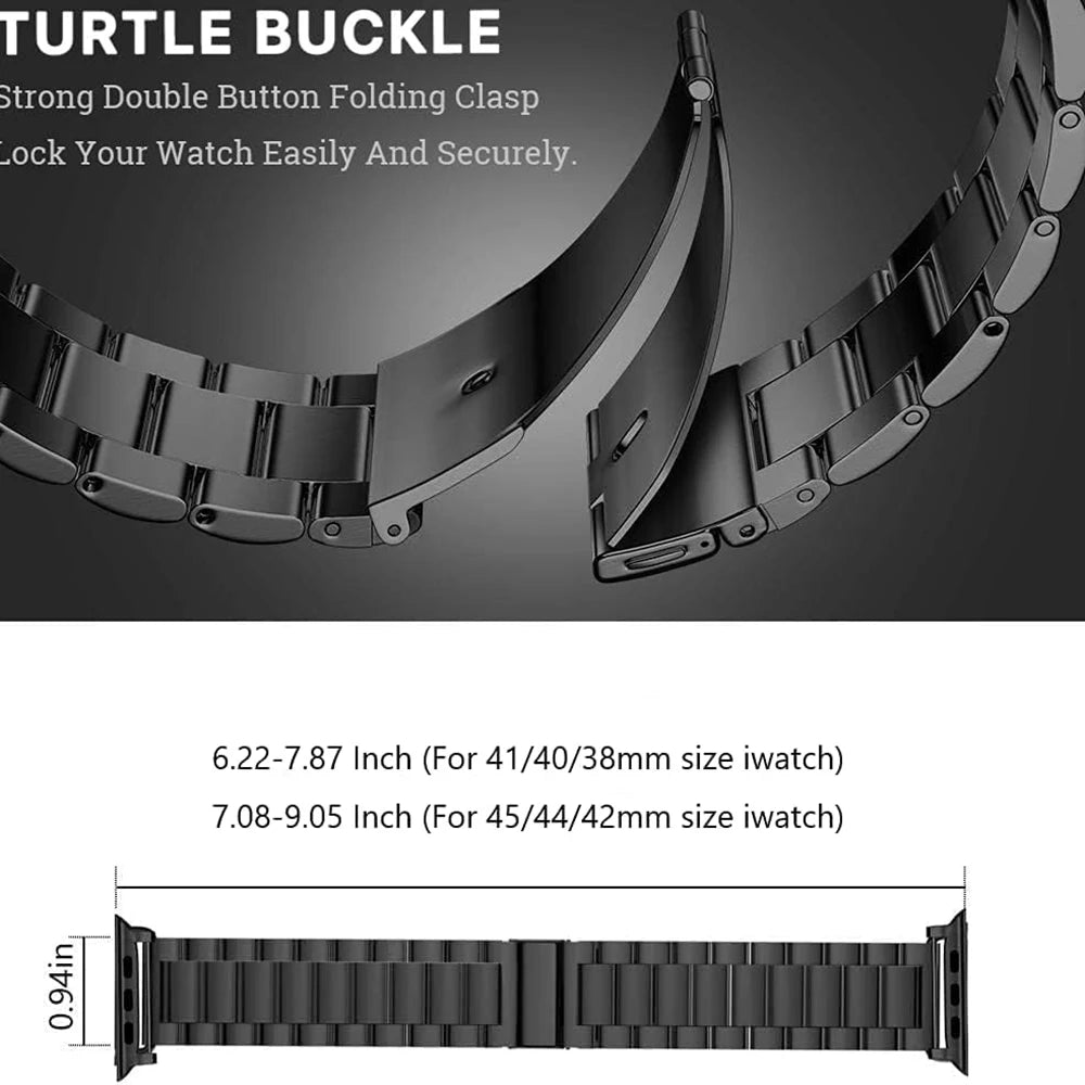 حزام ل سوار ساعة يد آبل 44 مللي متر 40 مللي متر 45 مللي متر 41 مللي متر الترا 2 49 مللي متر 42 مللي متر 44 45 مللي متر حزام الساعات الصلب سوار iwatch سلسلة 7 8 9 se 4 5 6